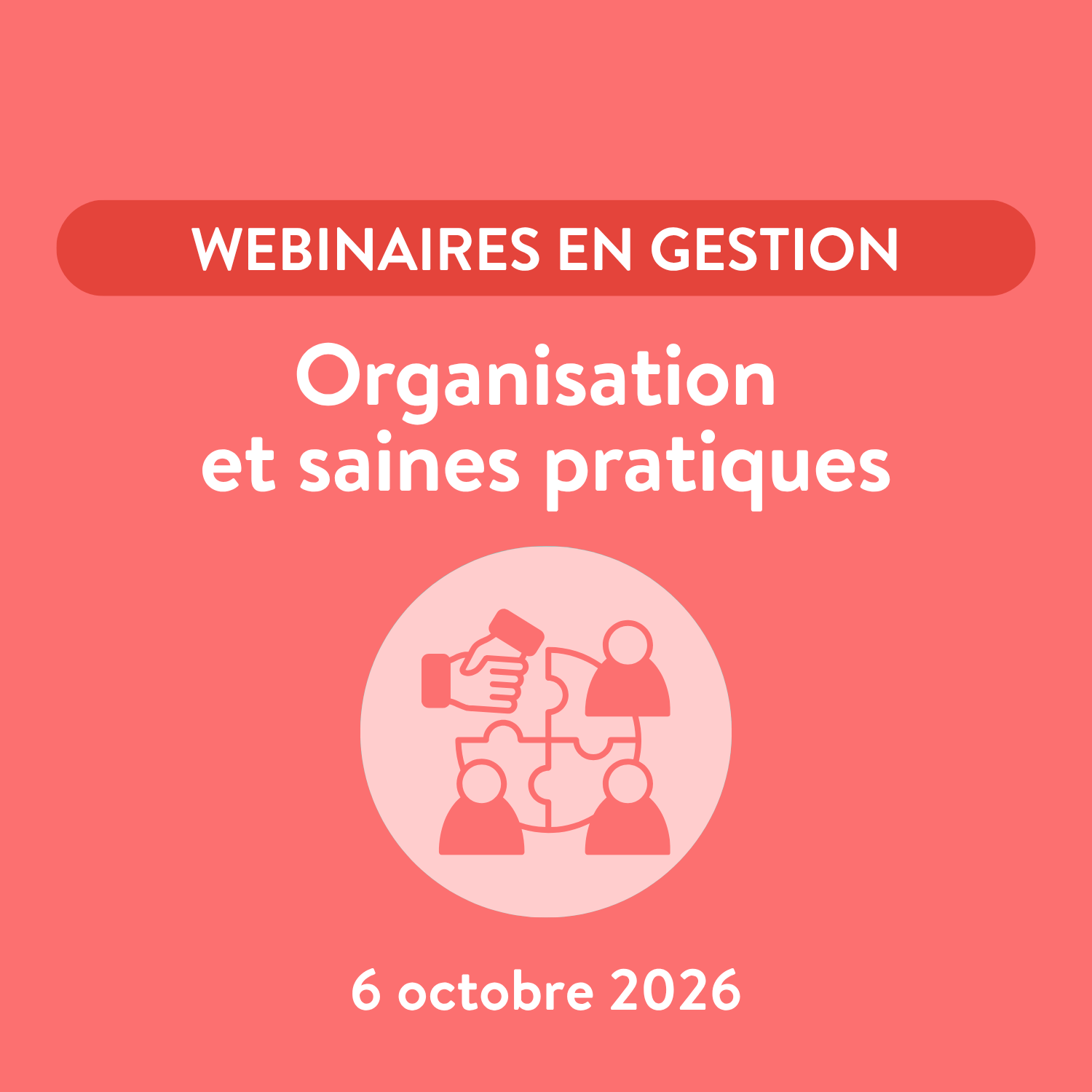Webinaires en gestion